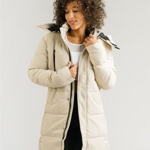 Ivory Vondelpark vented puffy coat